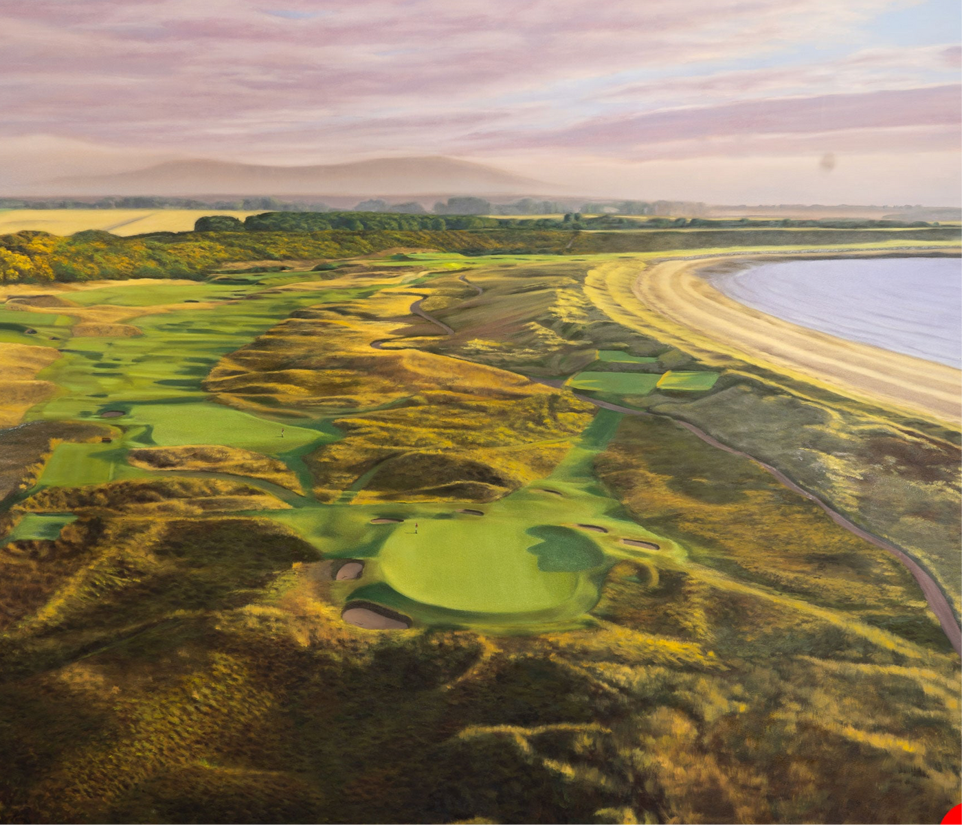 "No. 13 at Royal Dornoch" 60" x 72" Original Oil Painting