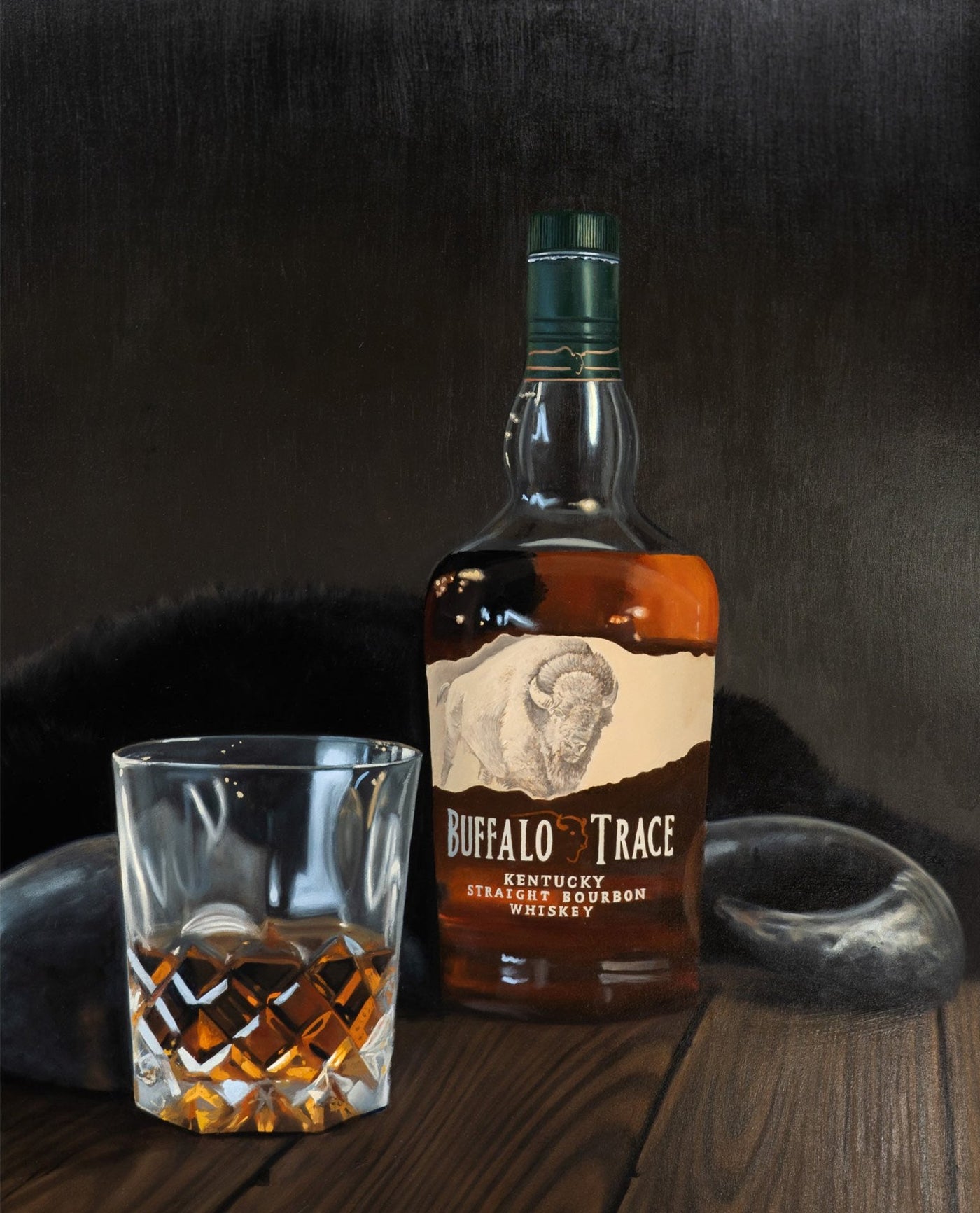 "Buffalo Trace" Still Life Whiskey Painting