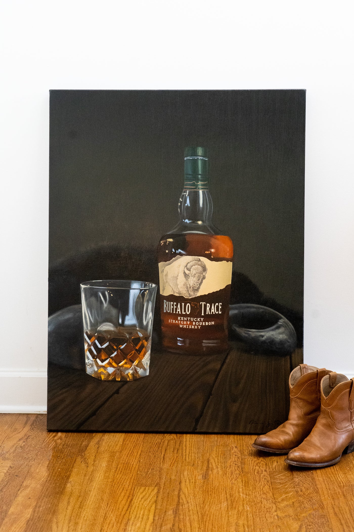 "Buffalo Trace" Still Life Whiskey Painting