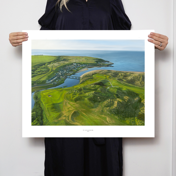 "No. 3 & 4 at Cruden Bay" Golf Art Print | Cruden Bay Golf Club, Scotland