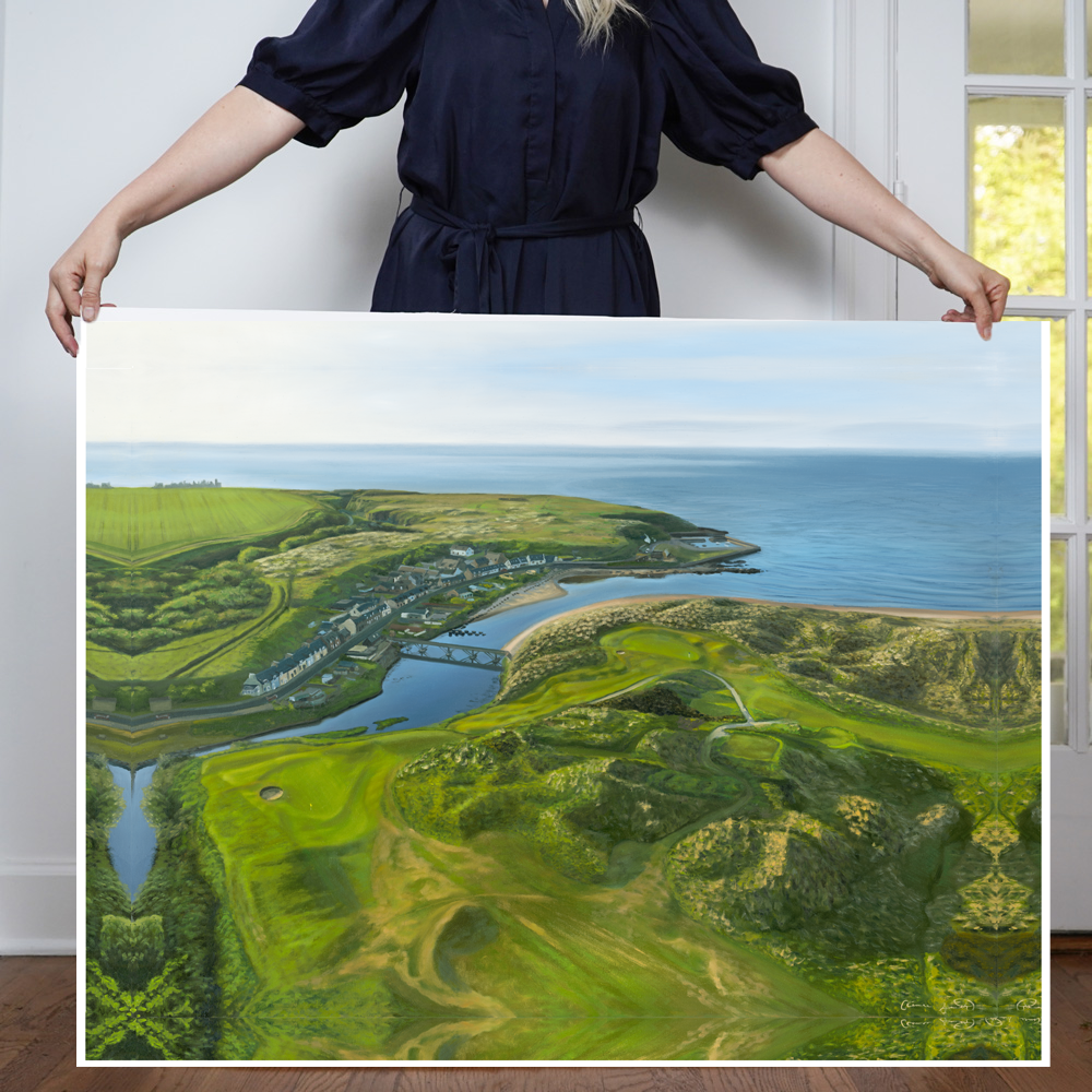"No. 3 & 4 at Cruden Bay" Golf Art Print | Cruden Bay Golf Club, Scotland