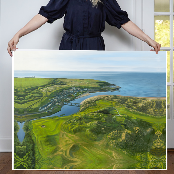"No. 3 & 4 at Cruden Bay" Golf Art Print | Cruden Bay Golf Club, Scotland