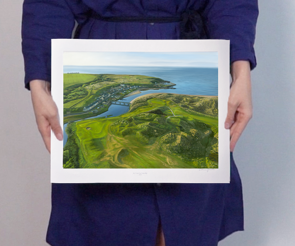 "No. 3 & 4 at Cruden Bay" Golf Art Print | Cruden Bay Golf Club, Scotland