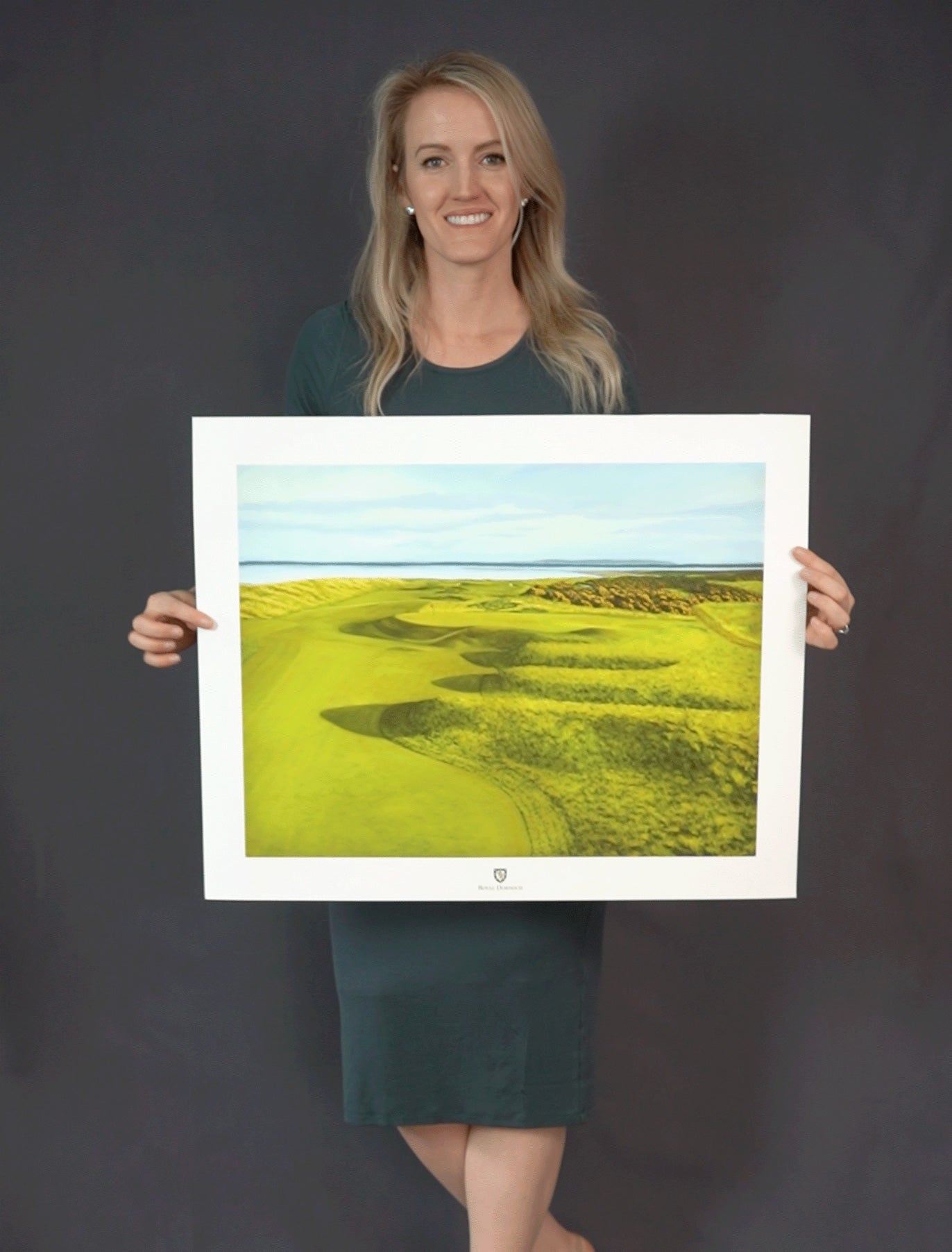 "Foxy at Royal Dornoch",  Golf Painting Limited Edition Prints