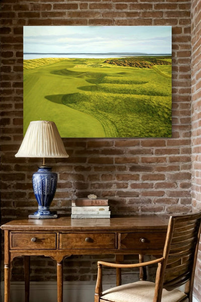 "Foxy at Royal Dornoch",  Golf Painting Limited Edition Prints