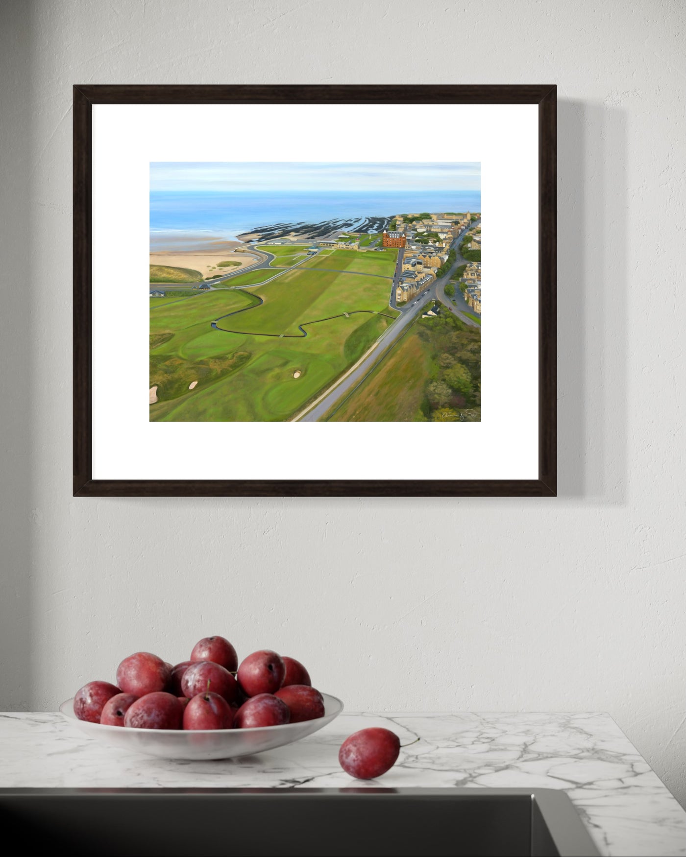 "The Old Course View" St Andrews Links Golf Art Print, Limited Edition