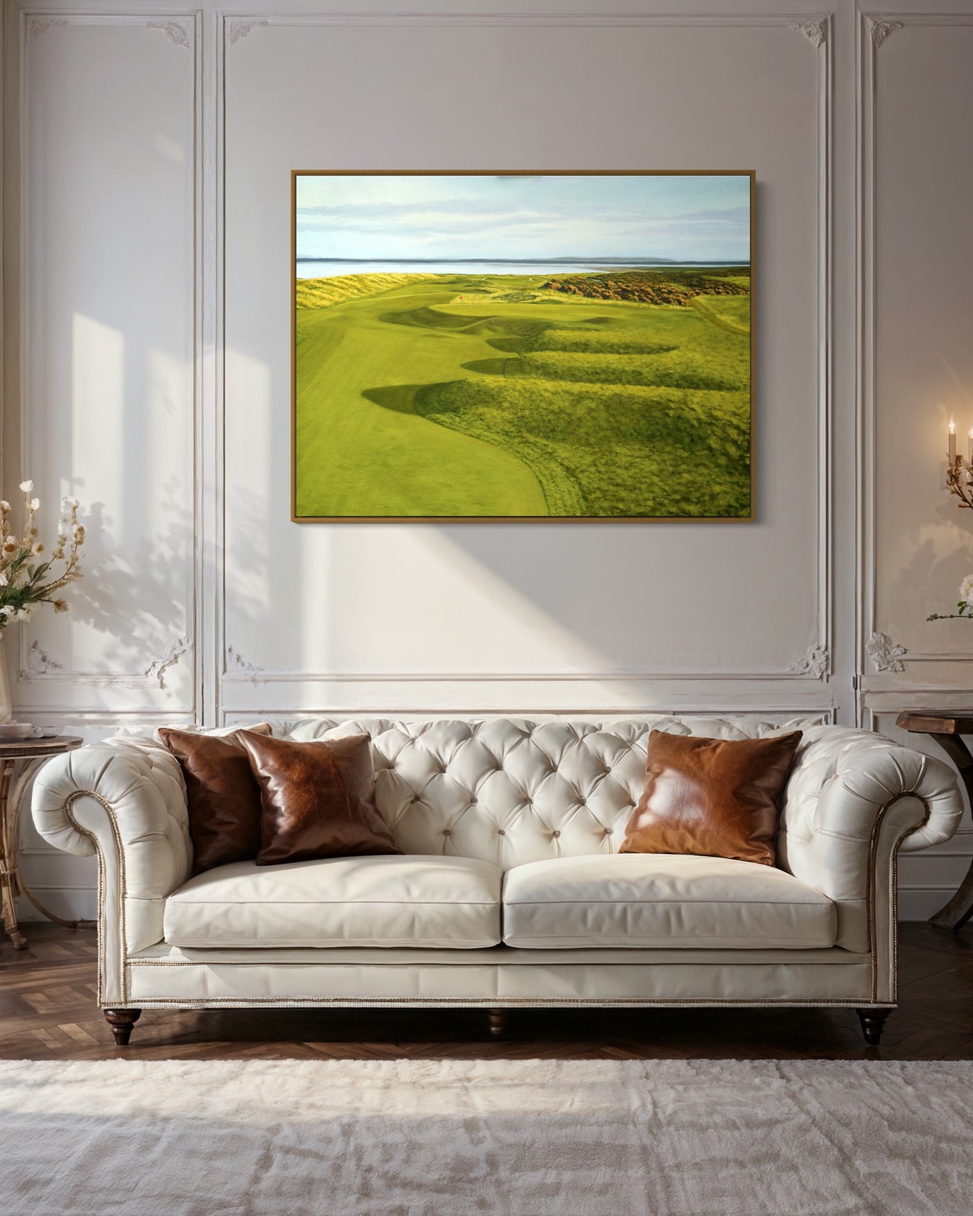 "Foxy at Royal Dornoch",  Golf Painting Limited Edition Prints