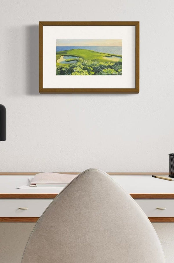 "No. 7 at Pebble Beach", 12" x 6.5" Limited Edition Print