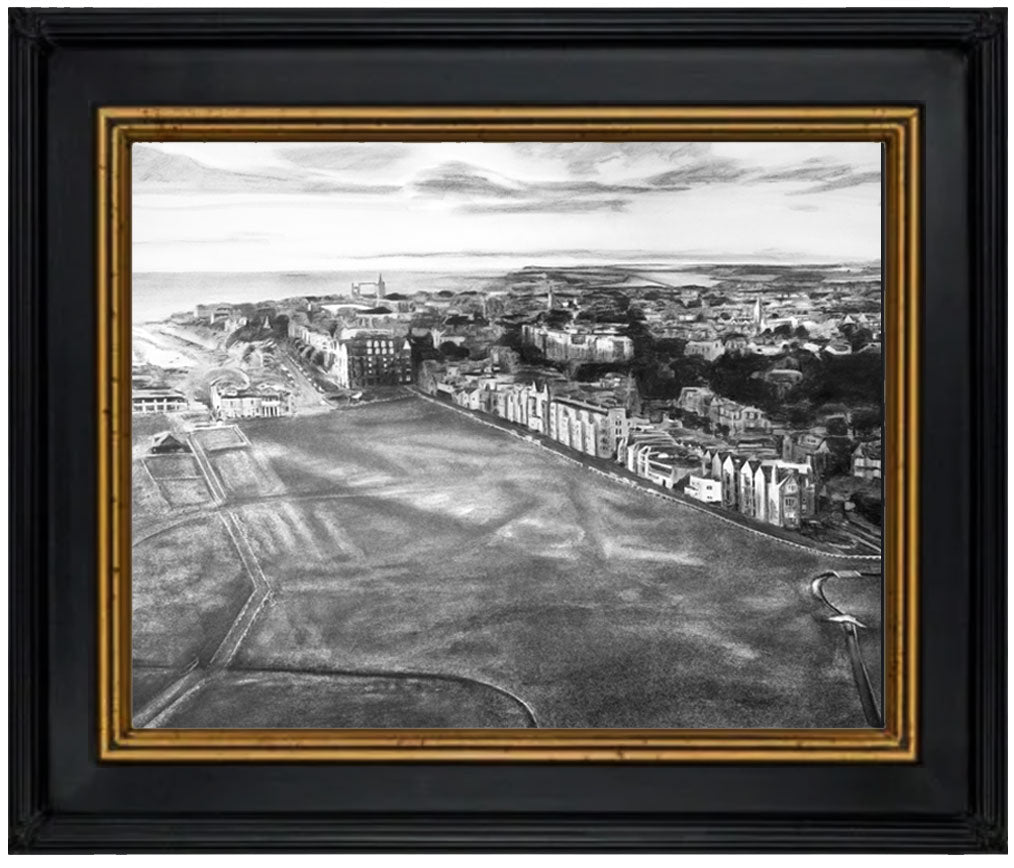 "Morning Shadows of the Old Course: The Sketch" Fine Art Print