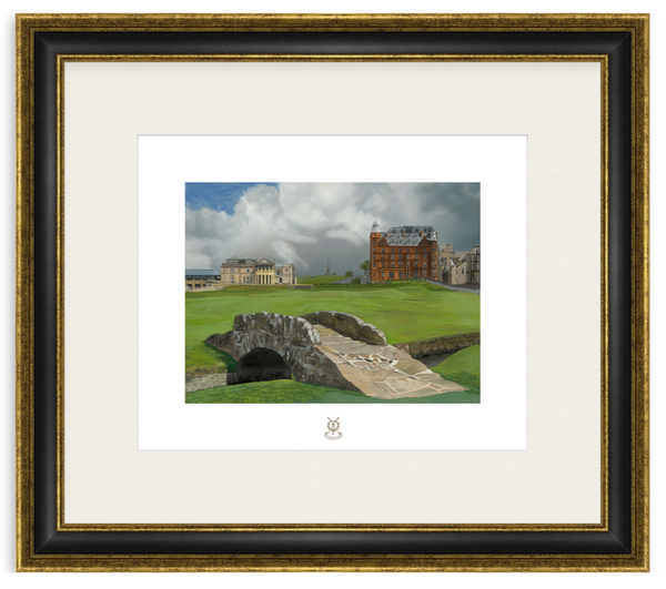 "18th Hole at the Old Course" Swilcan Bridge St Andrews Links | Limited Edition Golf Art Print