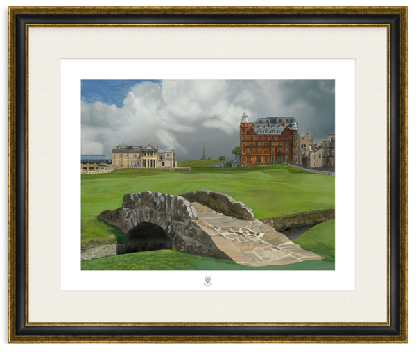 "18th Hole at the Old Course" Swilcan Bridge St Andrews Links | Limited Edition Golf Art Print