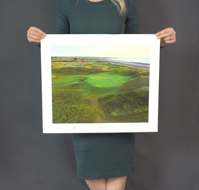 "No. 12 at Portmarnock Golf Club" Golf Art Print | Portmarnock, Dublin, Ireland