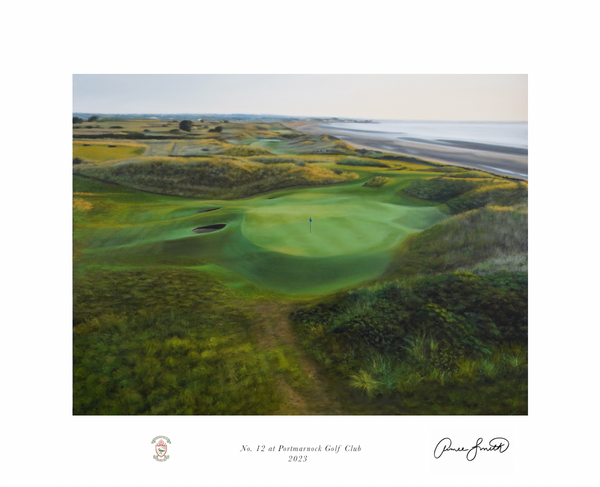 "No. 12 at Portmarnock Golf Club" Golf Art Print | Portmarnock, Dublin, Ireland