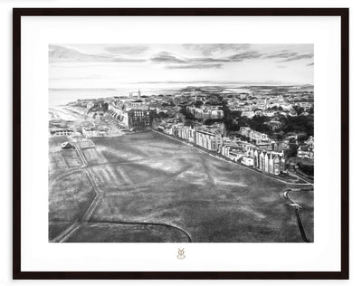 "Morning Shadows of the Old Course: The Sketch" Fine Art Print