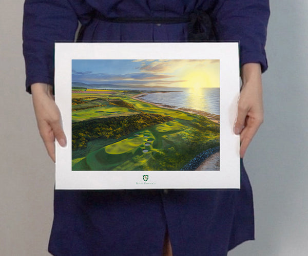 "Sunrise at Royal Dornoch" Limited Edition Golf Art Print | Royal Dornoch Golf Club