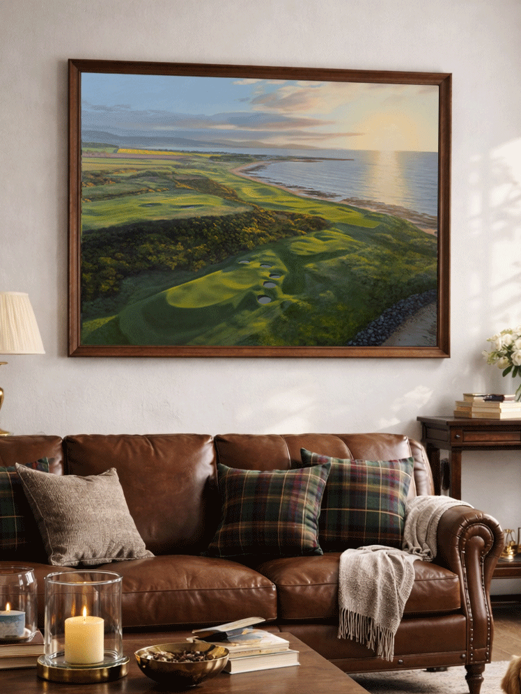 "Sunrise at Royal Dornoch" Limited Edition Golf Art Print | Royal Dornoch Golf Club