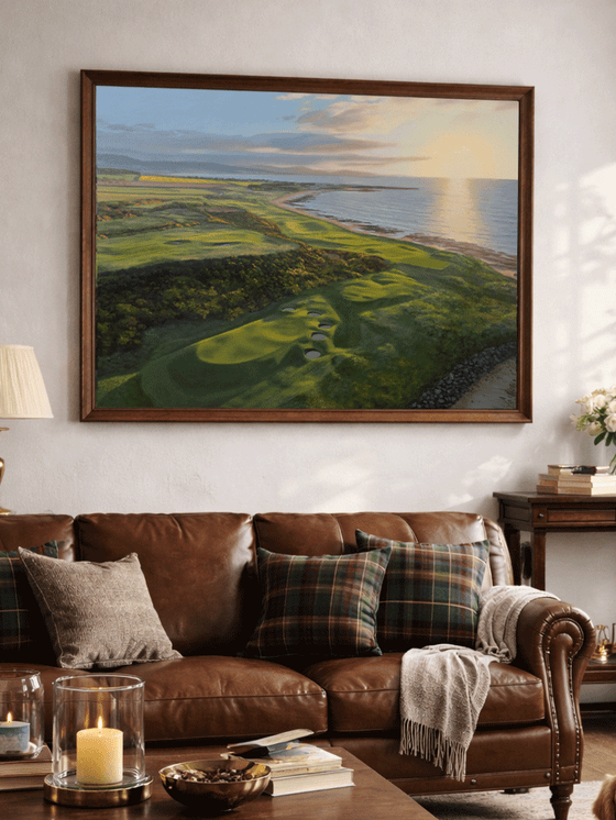 "Sunrise at Royal Dornoch" Limited Edition Golf Art Print | Royal Dornoch Golf Club