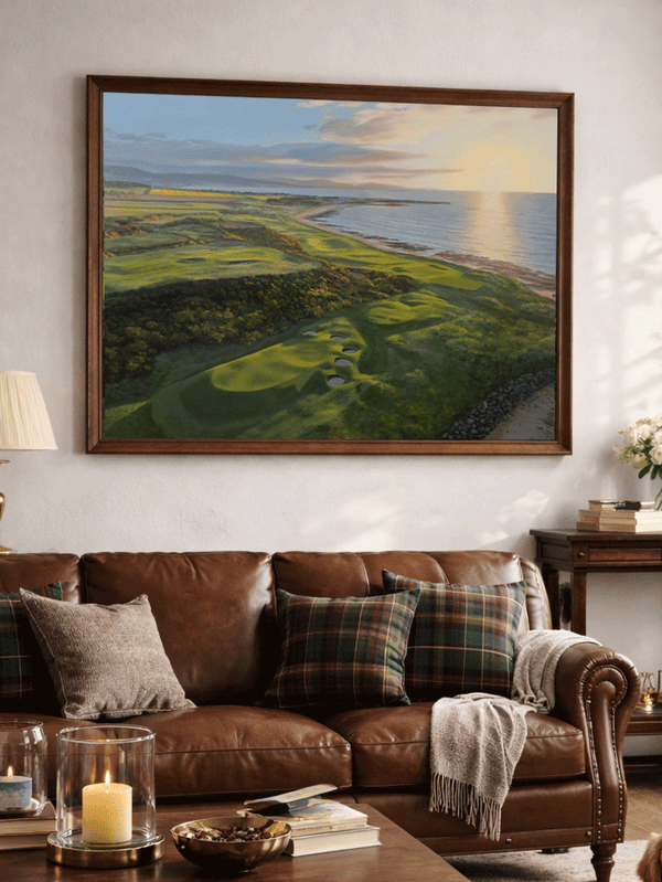 "Sunrise at Royal Dornoch" Limited Edition Golf Art Print | Royal Dornoch Golf Club