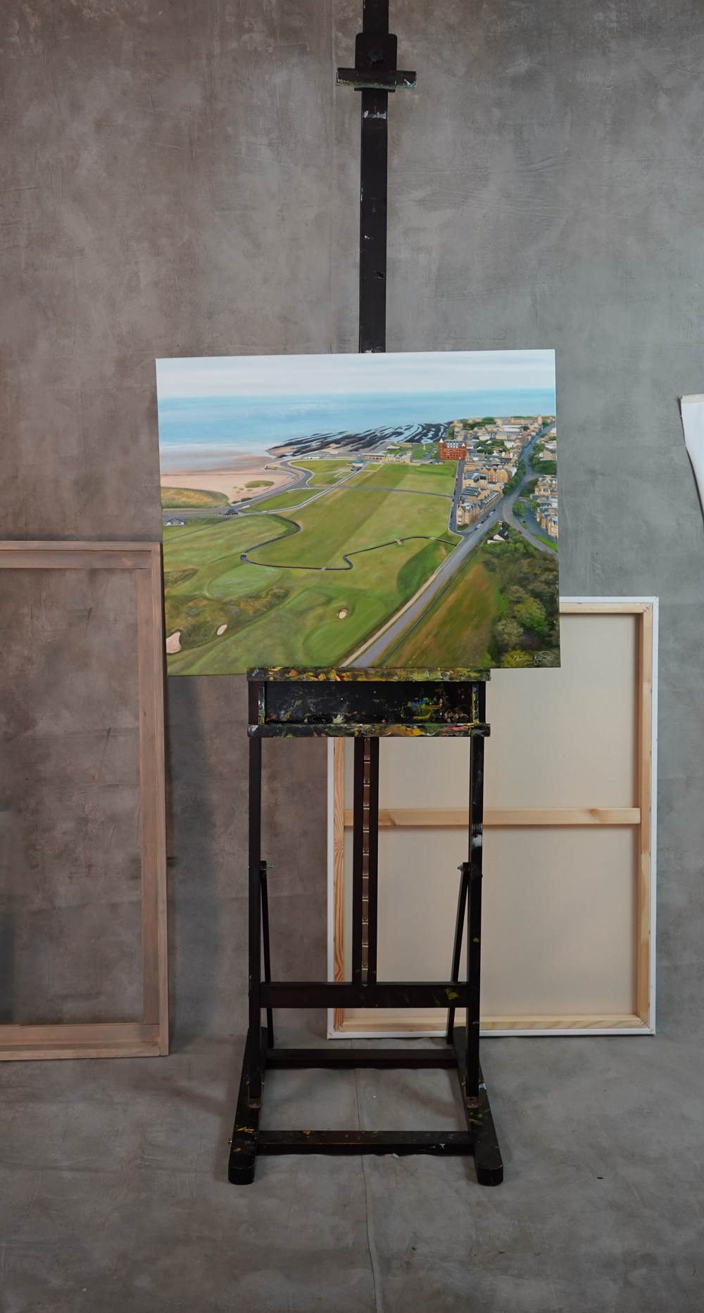 "The Old Course View" St Andrews Links Golf Art Print, Limited Edition