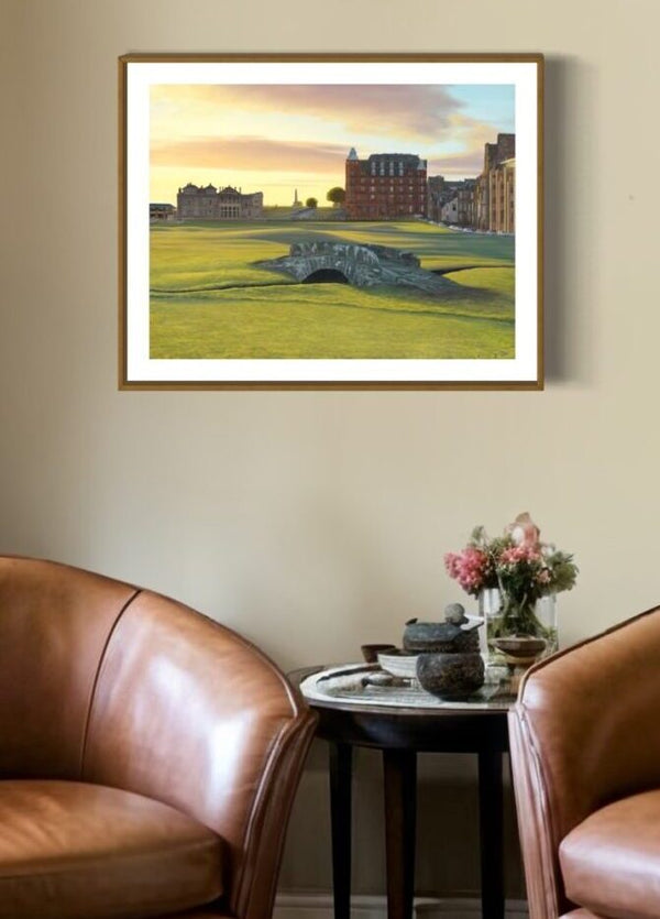 "The Home of Golf" St Andrews Links Sunrise | Limited Edition Golf Art Print