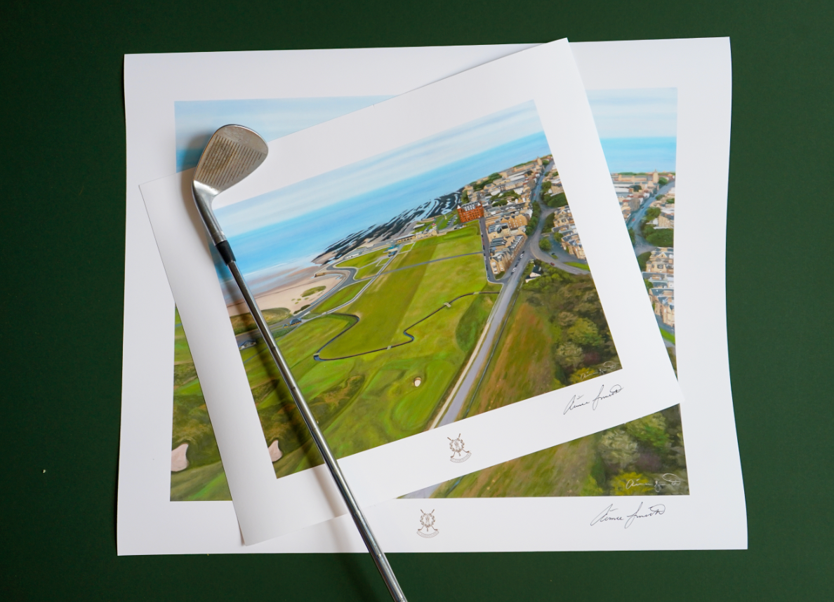"The Old Course View" St Andrews Links Golf Art Print | Official Licensed St Andrews Art