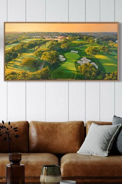 "Golden Hour at Real Club Valderrama" Golf Course Art, Fine Art Giclee Prints