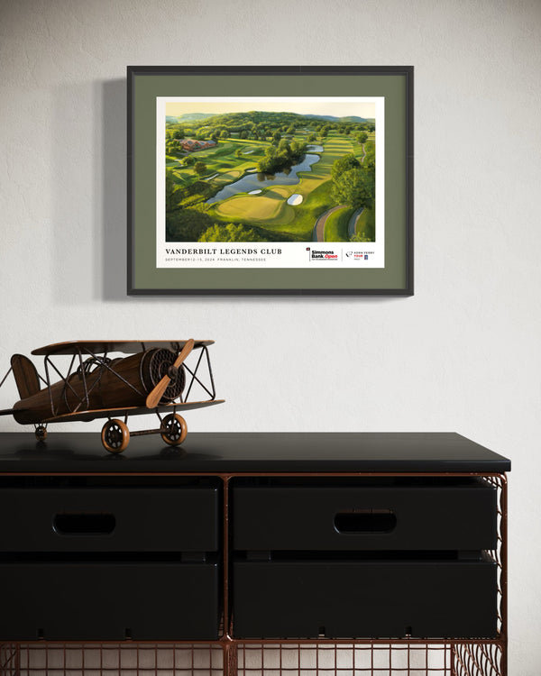 "No. 18 at Vanderbilt Legends Club", Simmons Bank Open 2024 Event Poster Print