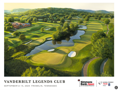 "No. 18 at Vanderbilt Legends Club", Simmons Bank Open 2024 Event Poster Print