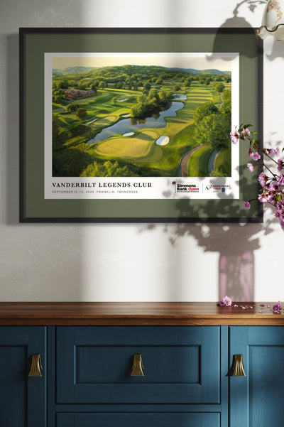 "No. 18 at Vanderbilt Legends Club", Simmons Bank Open 2024 Event Poster Print