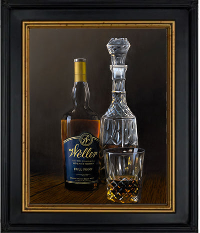 "Weller" Still Life Whiskey Painting, Fine Art Prints
