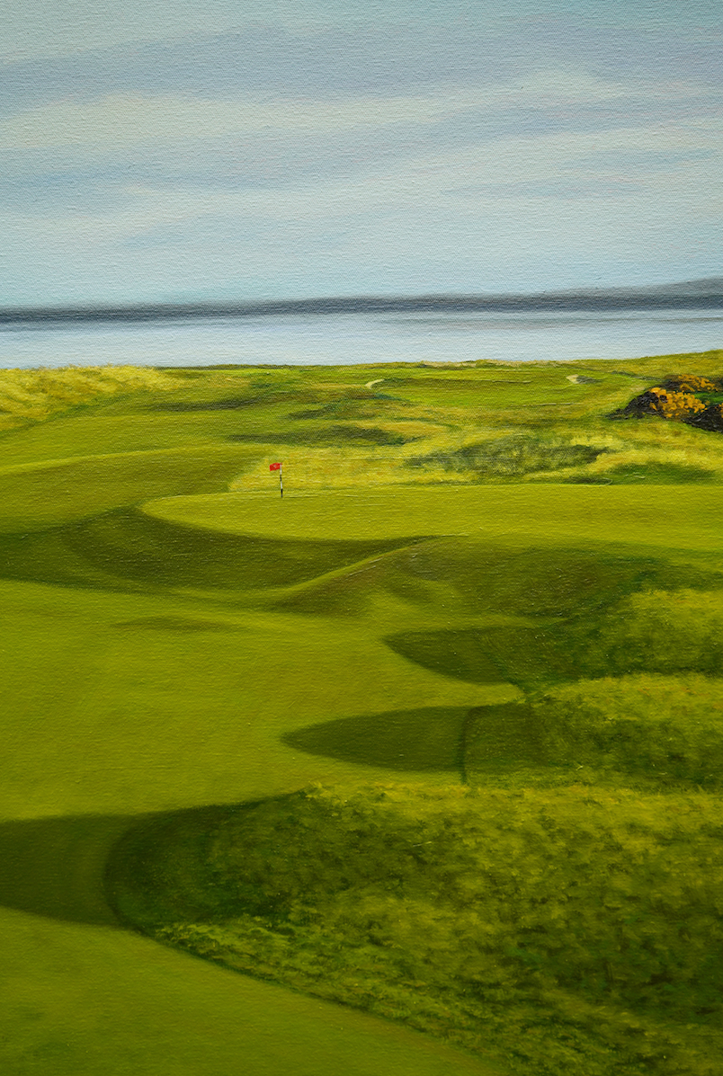 "Foxy at Royal Dornoch",  Golf Painting Limited Edition Prints