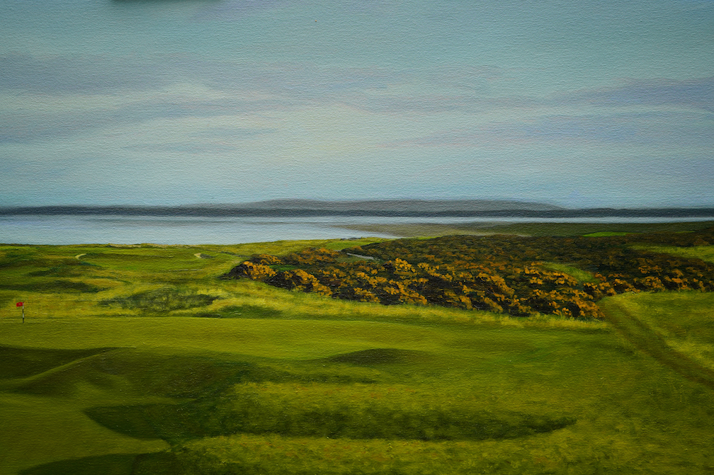 "Foxy at Royal Dornoch",  Golf Painting Limited Edition Prints