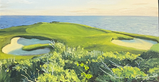 "No. 7 at Pebble Beach", 12" x 6.5" Limited Edition Print