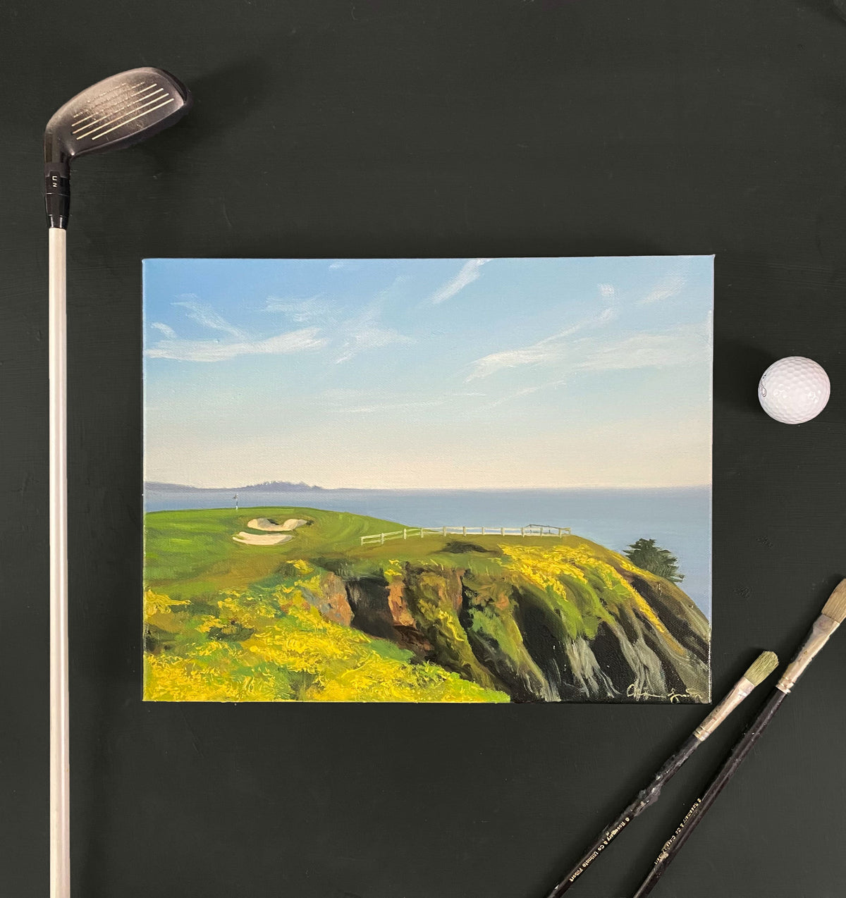 "No. 6 at Pebble Beach", 11" x 14" Limited Edition Print