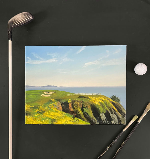 "No. 6 at Pebble Beach", 11" x 14" Limited Edition Print