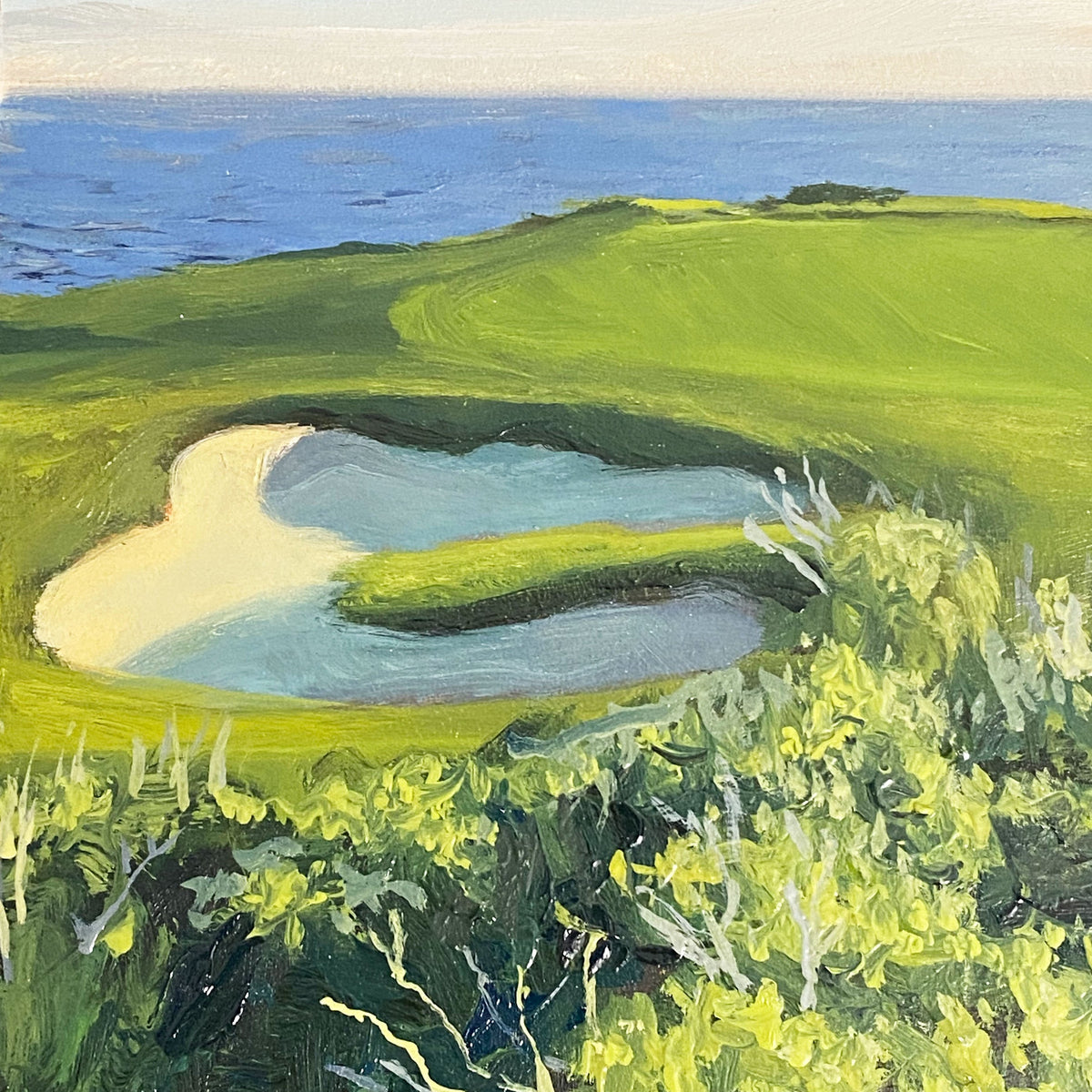 "No. 7 at Pebble Beach", 12" x 6.5" Limited Edition Print
